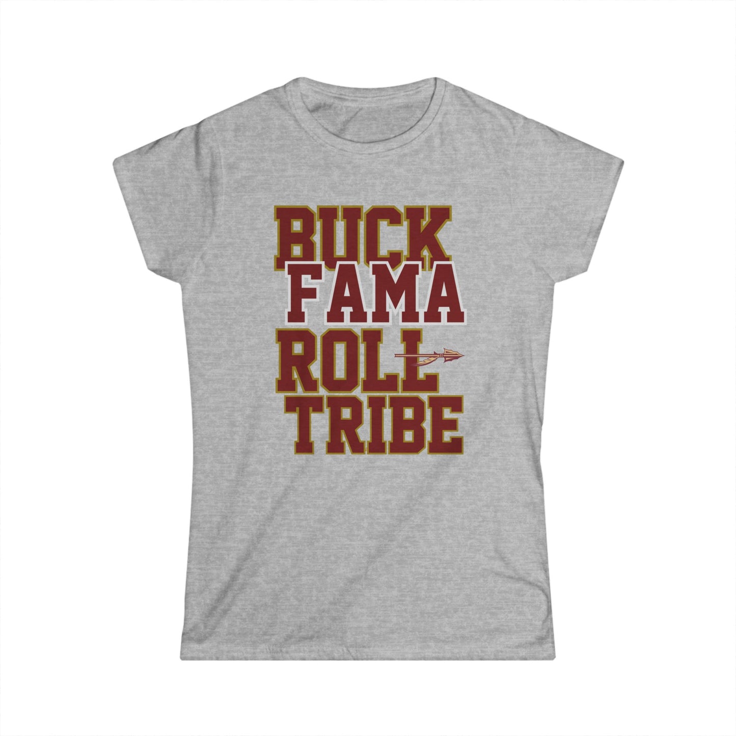 Roll Tribe "Buck Fama Roll Tribe" Women's Softstyle Tee