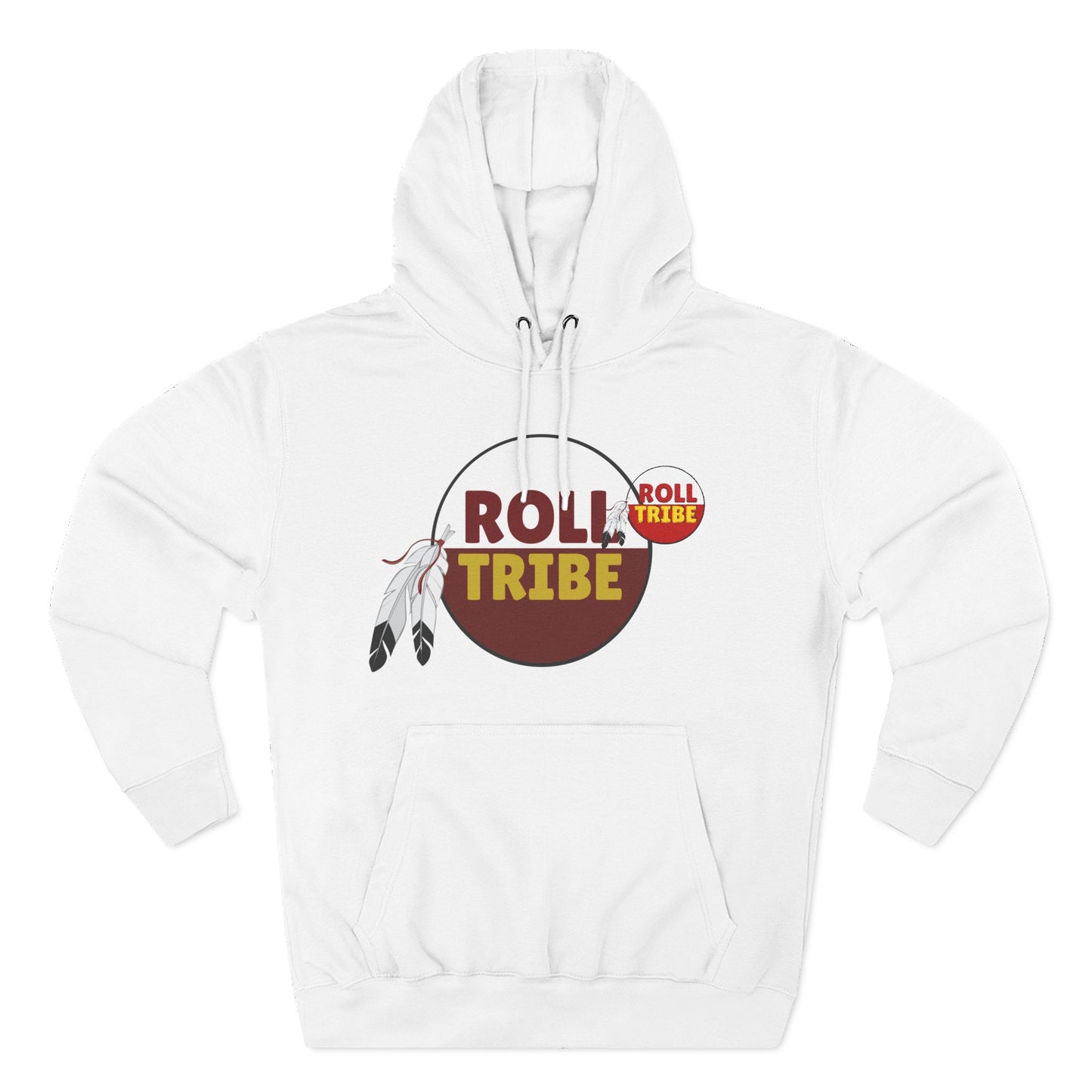 Roll Tribe Embroidered, Three-Panel Fleece Hoodie
