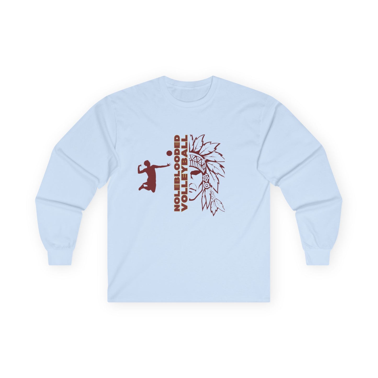 Noleblooded Athletics - Volleyball Unisex, Double-Sided, Long Sleeve Tee