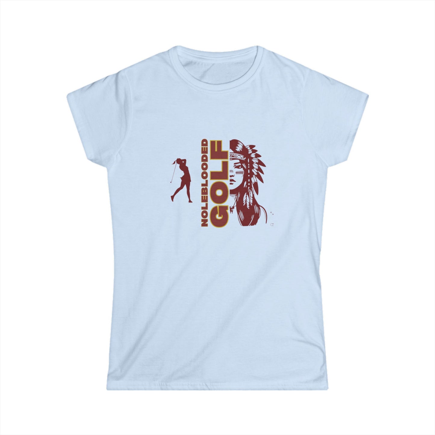 Noleblooded Athletics - Ladies Golf Women's Double-Sided Tee