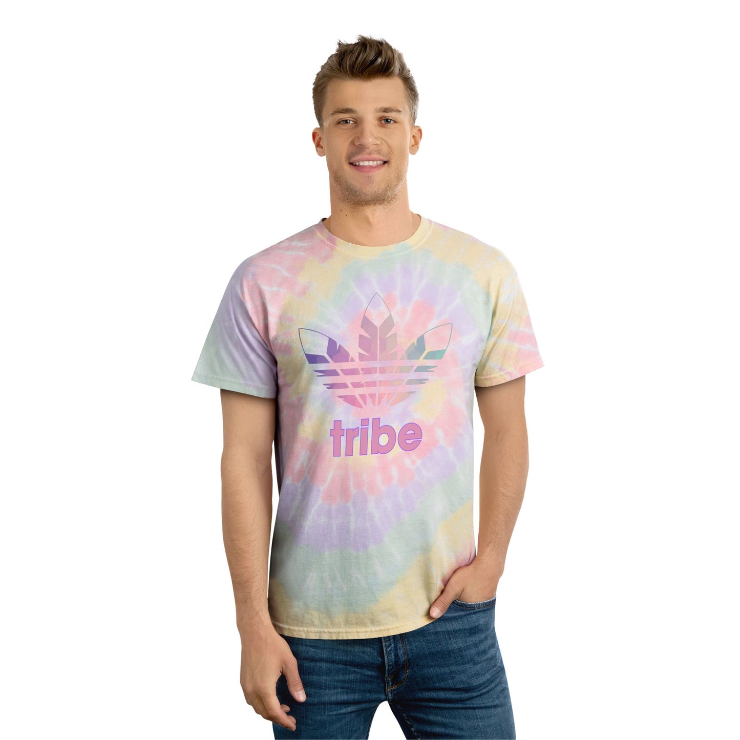 3 Feathers Tribe Tie-Dye T-Shirt