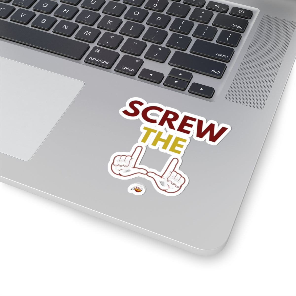 Humorous Screw the Rules Kiss-Cut Stickers - Fun Laptop Decor