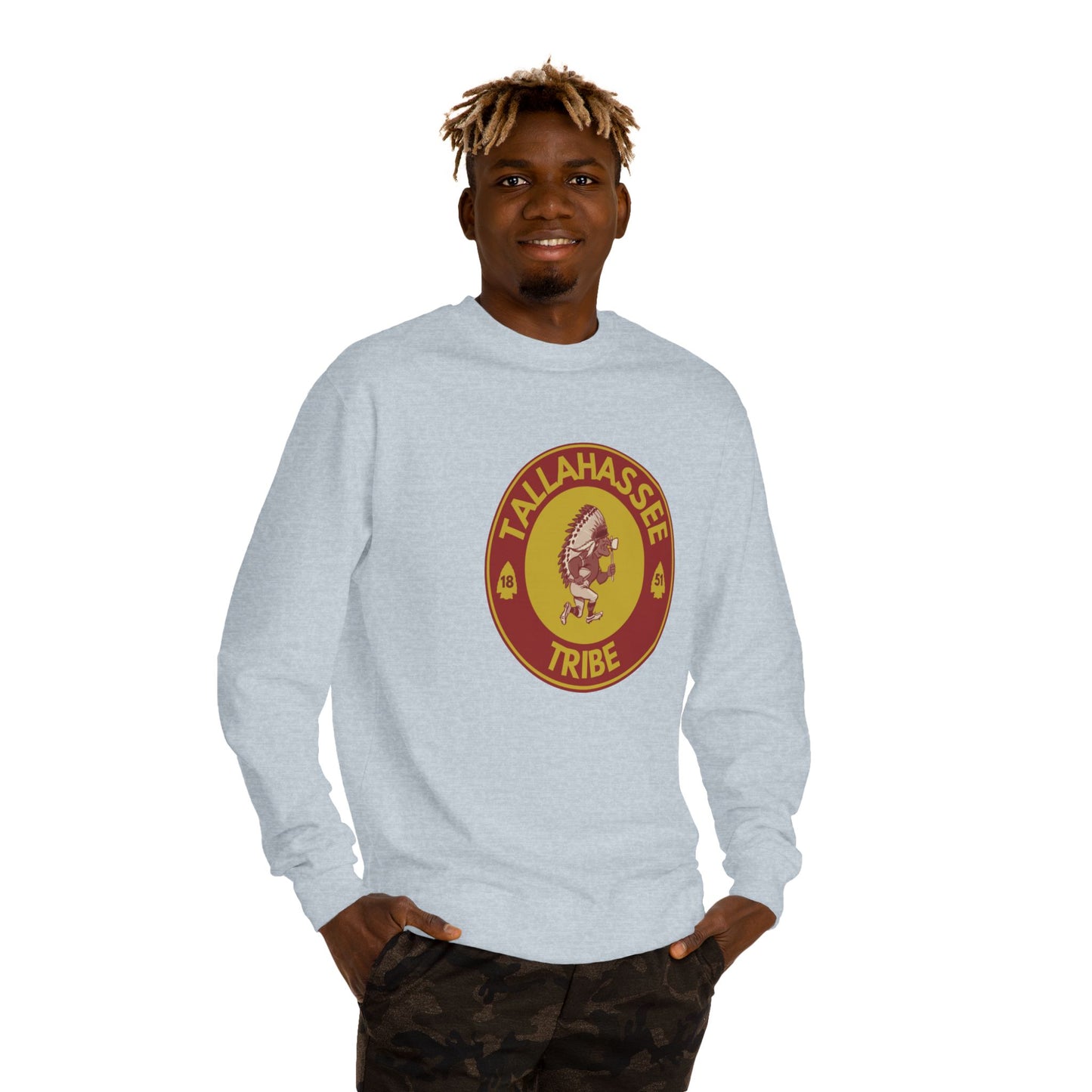 Roll Tribe :Tallahassee Tribe" Double-Sided, Unisex Crew Neck Sweatshirt