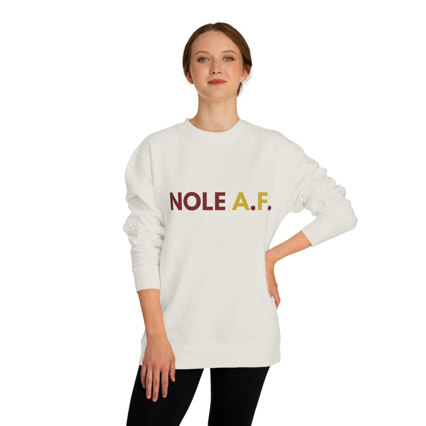 Gameday - "NOLE A.F."  Unisex Crew Neck Sweatshirt