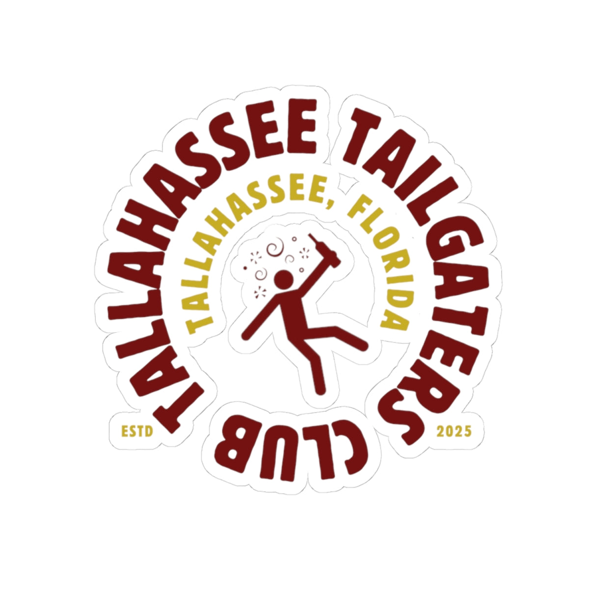 Gameday - "Tallahassee Tailgaters Club" Kiss-Cut Stickers