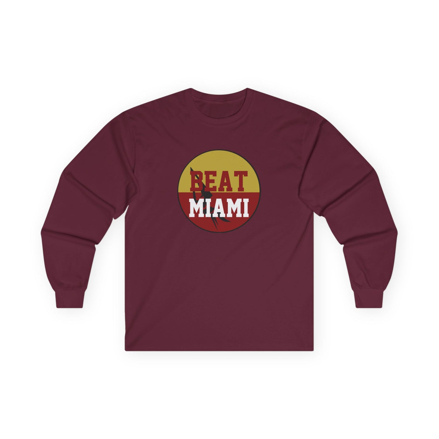 Gameday - "BEAT MIAMI" Button Long Sleeve Tee