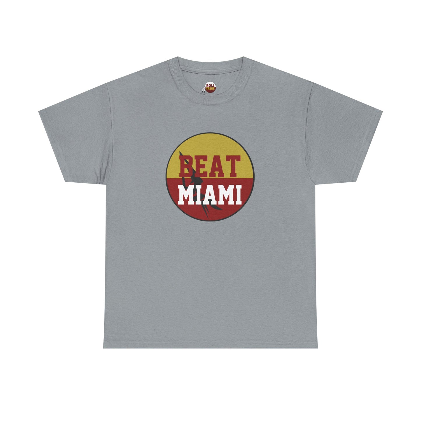 Gameday - "BEAT MIAMI" Button Unisex Heavy Cotton Tee