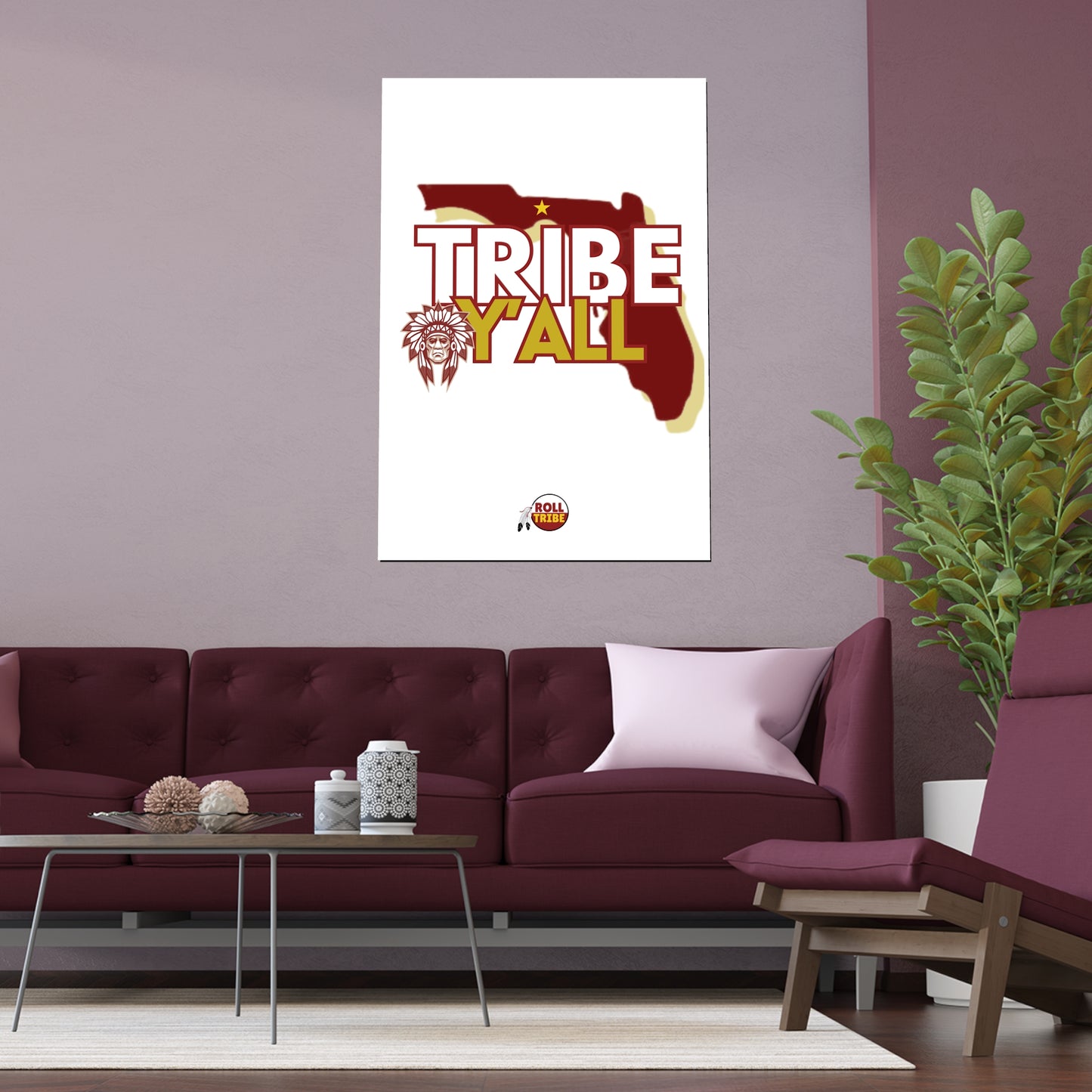 Tribal Traditions "Tribe Y'all" Silk Poster
