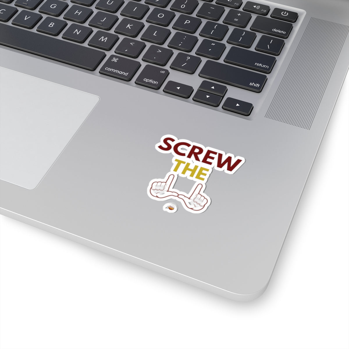 Humorous Screw the Rules Kiss-Cut Stickers - Fun Laptop Decor