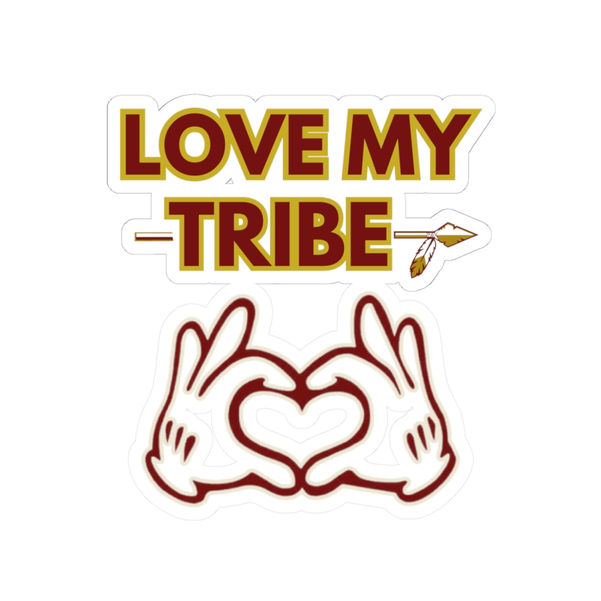 Roll Tribe "Love My Tribe" Kiss-Cut Stickers