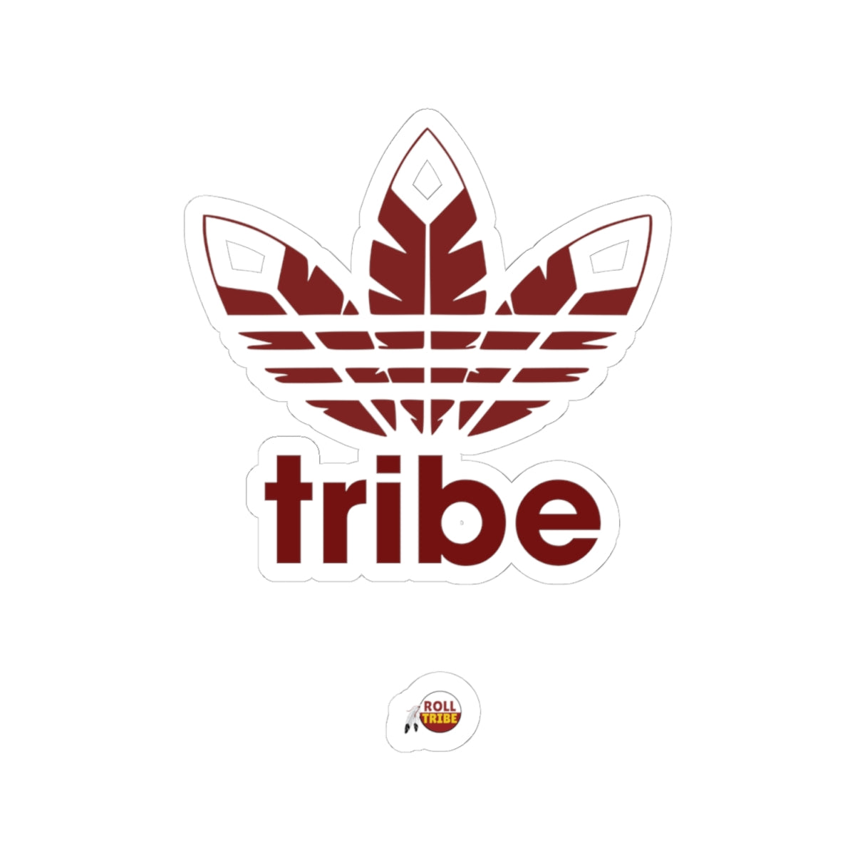 Tribe Leaf Kiss-Cut Stickers - Trendy Vinyl Decals for Laptops & Water Bottles