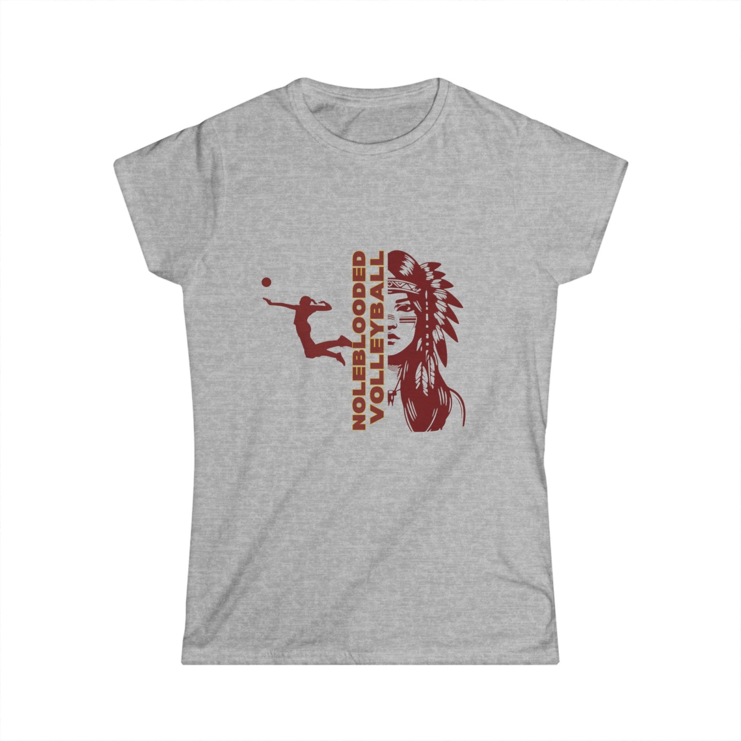 Noleblooded Athletics - Volleyball Unisex Graphic, Double-Sided,  T-ShirtWomen's Tee
