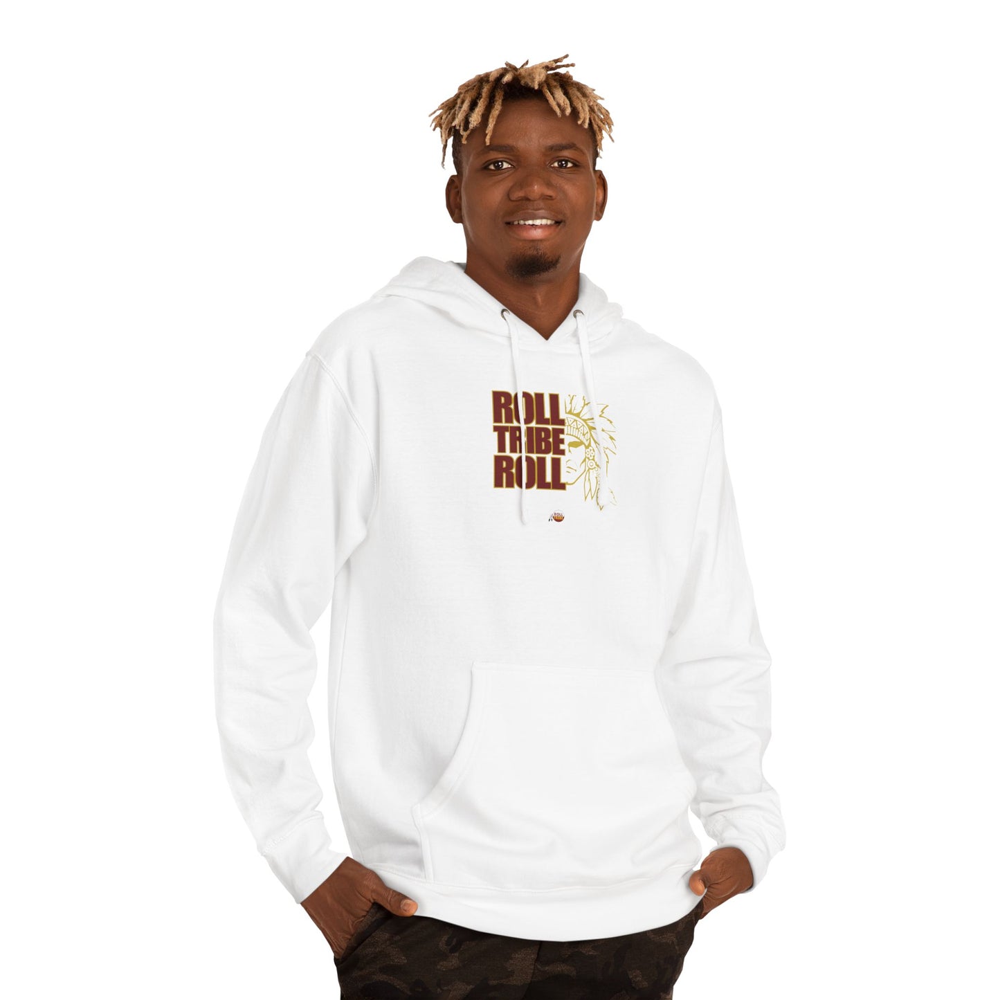 Unisex Hooded Sweatshirt - 'Roll Tribe Roll' Inspirational Design