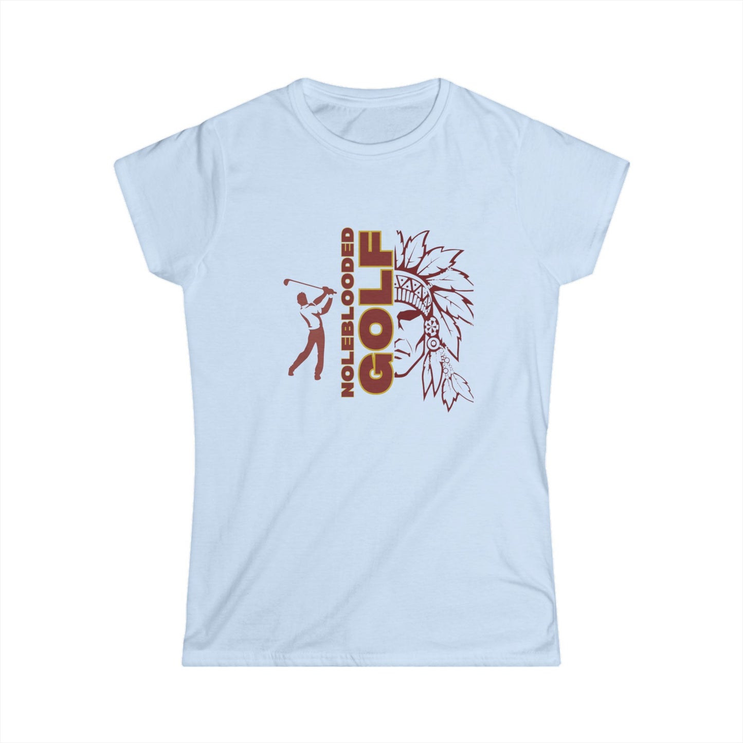 Noleblooded Athletics - Golf Women's Double-Sided,  Graphic T-Shirt Tee