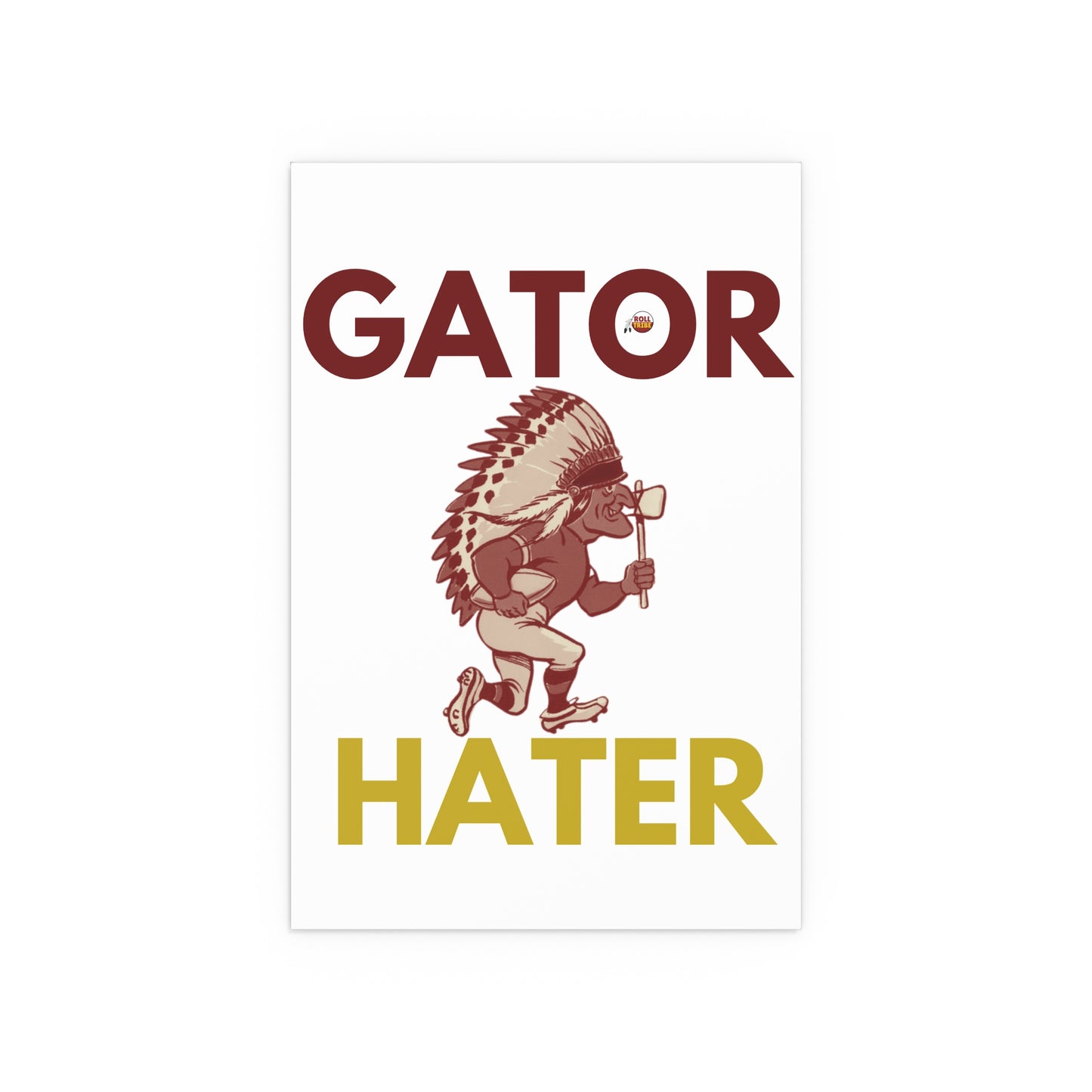 Gator Hater Silk Poster – Vibrant Indoor/Outdoor Wall Art for Gator Enthusiasts