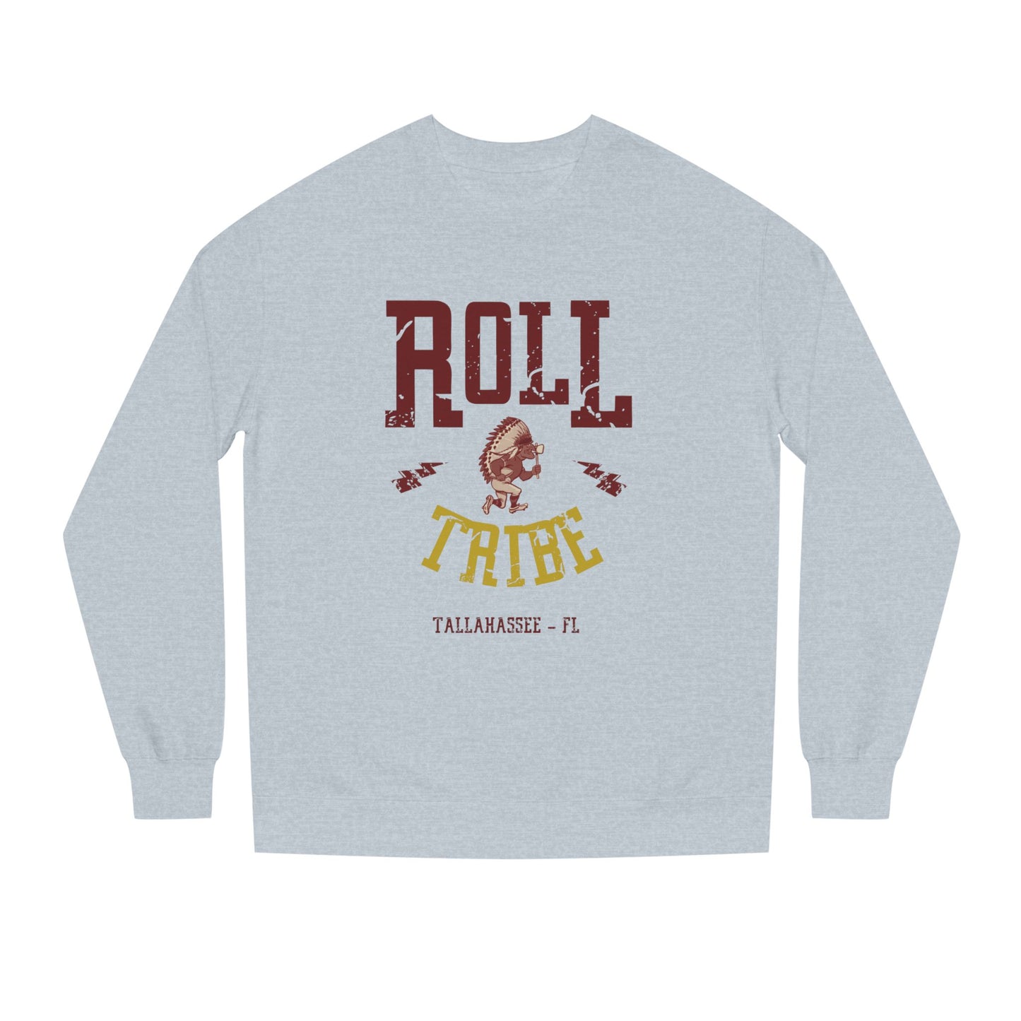 Roll Tribe "Cartoon Indian" Unisex Crew Neck Sweatshirt