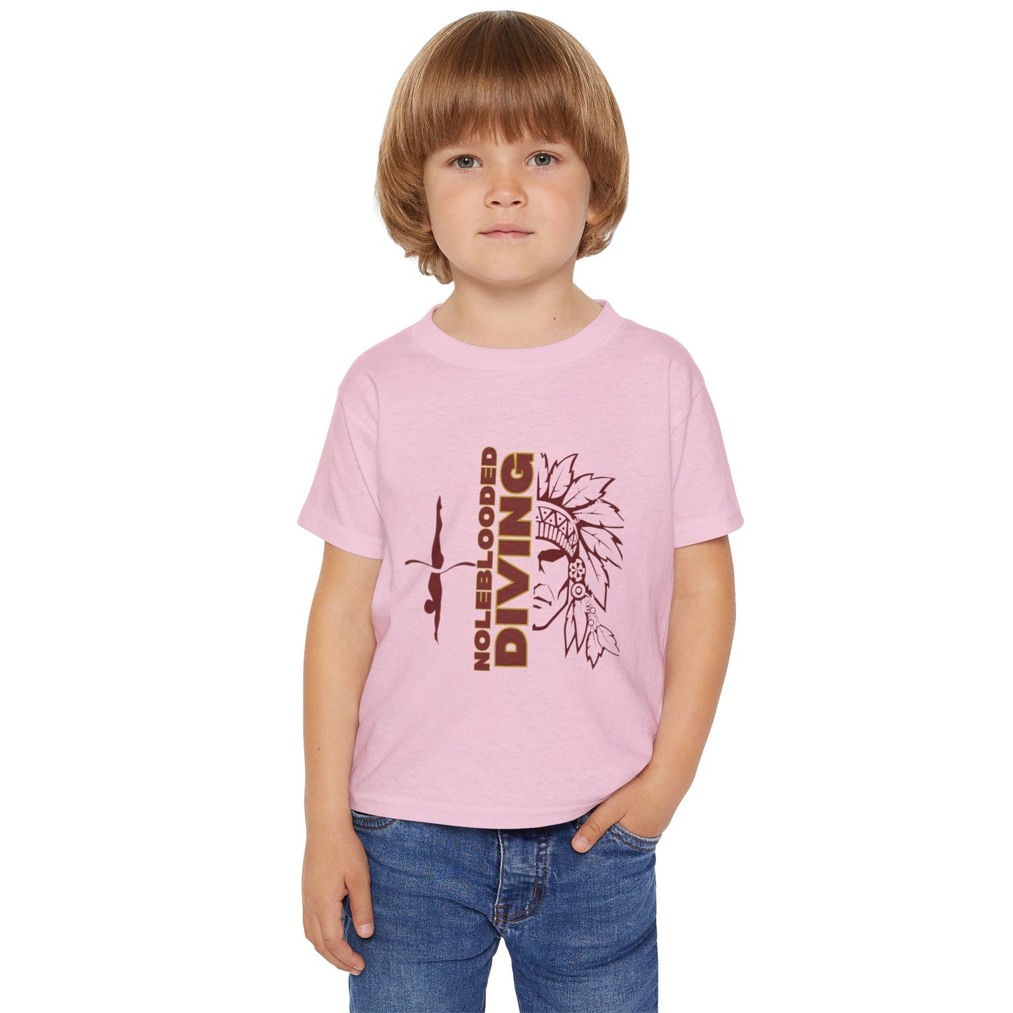 Noleblooded Athletics - Diving Toddler Double-Sided, Graphic T-Shirt