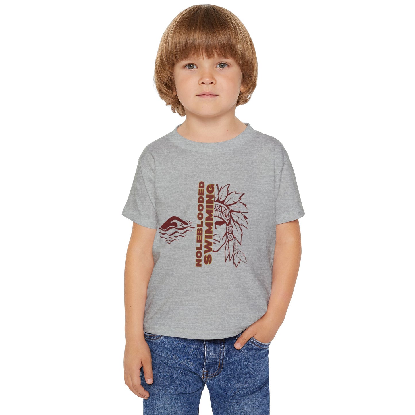 Noleblooded Athletics - Swimming Double-Sided, Toddler T-shirt
