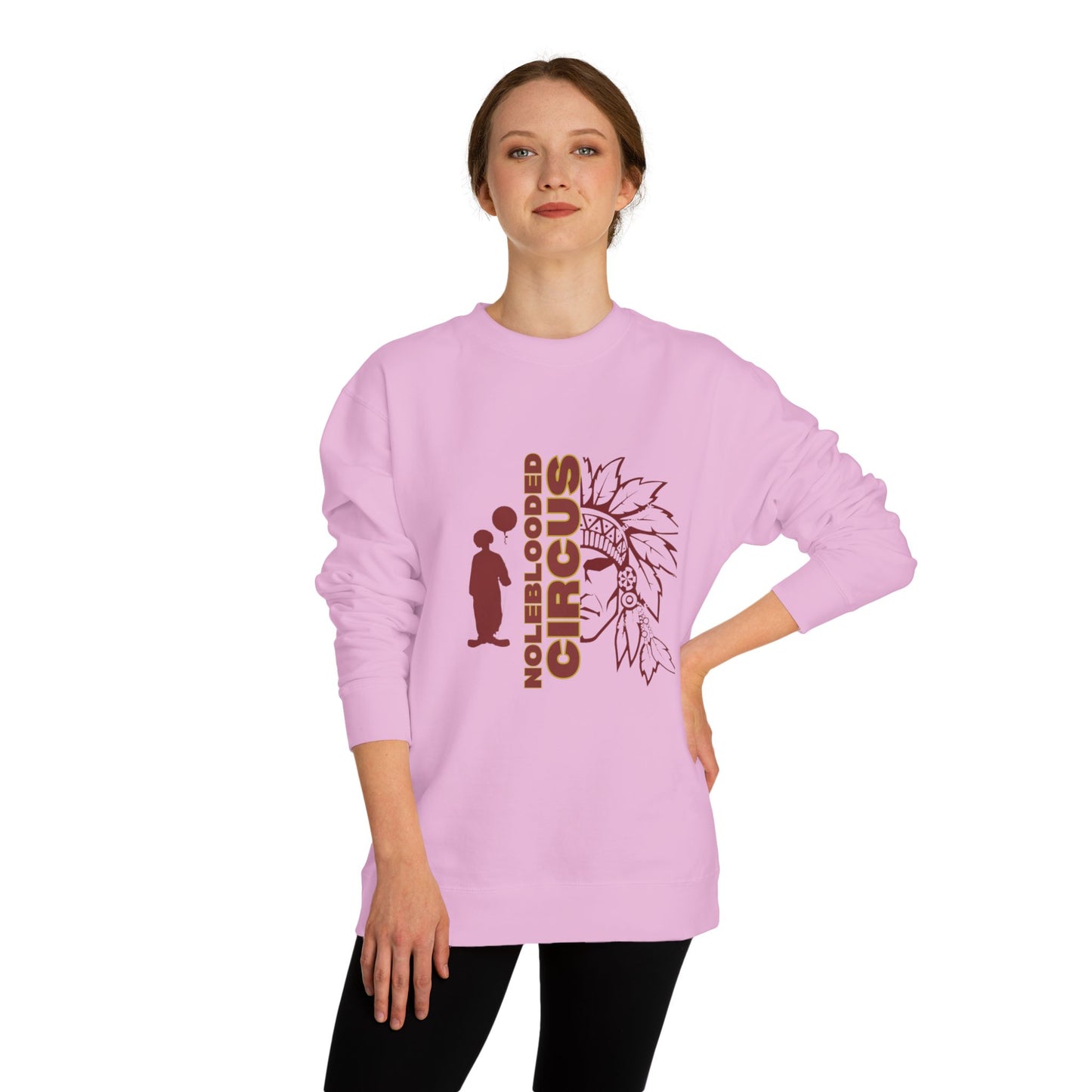 Noleblooded Athletics - Circus Unisex Double-Sided, Crew Neck Sweatshirt
