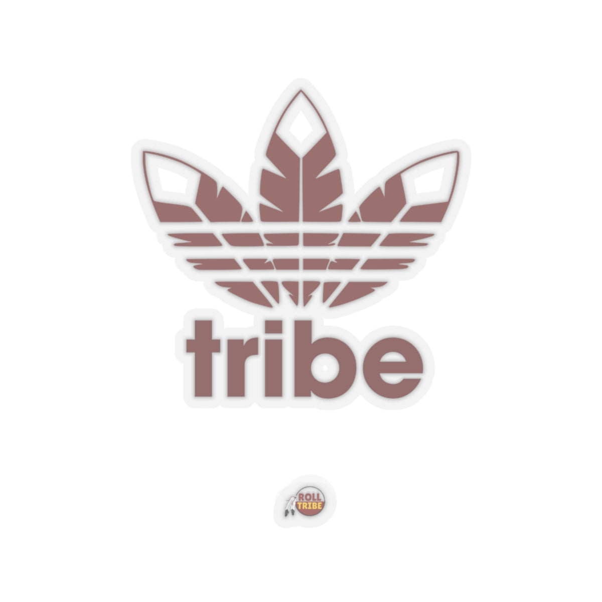 Tribe Leaf Kiss-Cut Stickers - Trendy Vinyl Decals for Laptops & Water Bottles