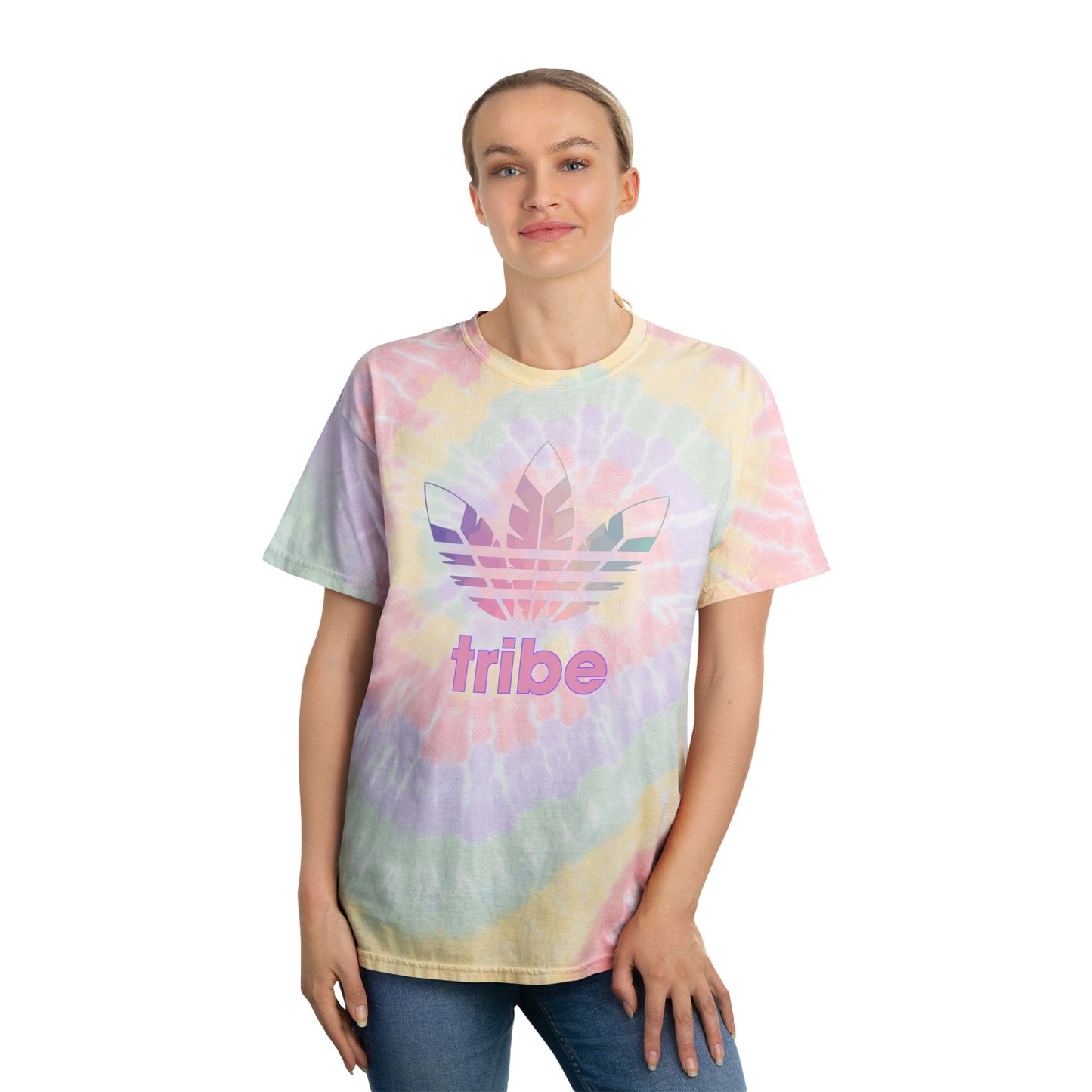 3 Feathers Tribe Tie-Dye T-Shirt