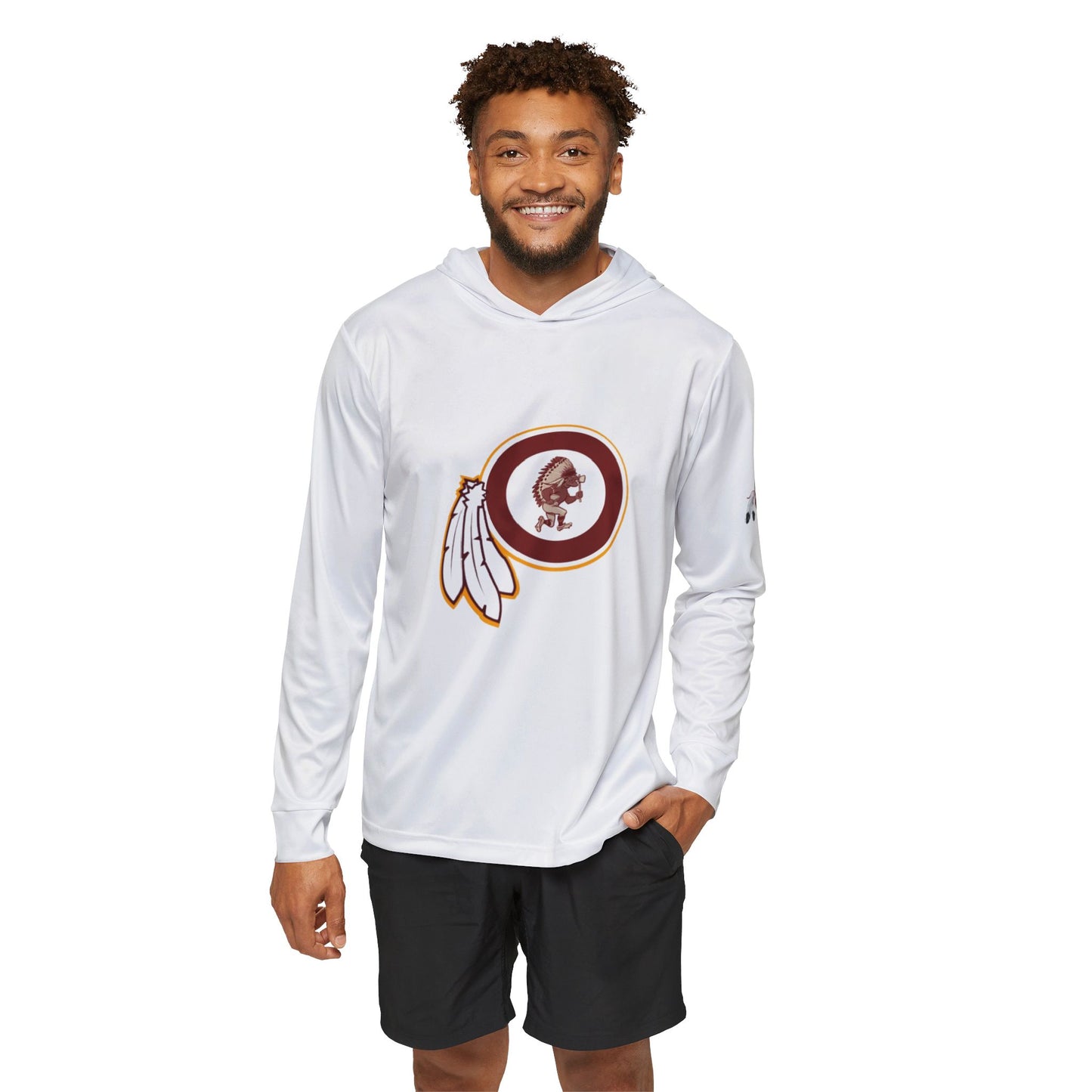 Roll Tribe - Circled Chief Men's Sports Warmup Hoodie (AOP)