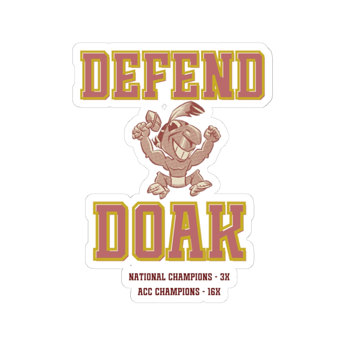 Gameday - "DEFEND DOAK" Kiss-Cut Stickers