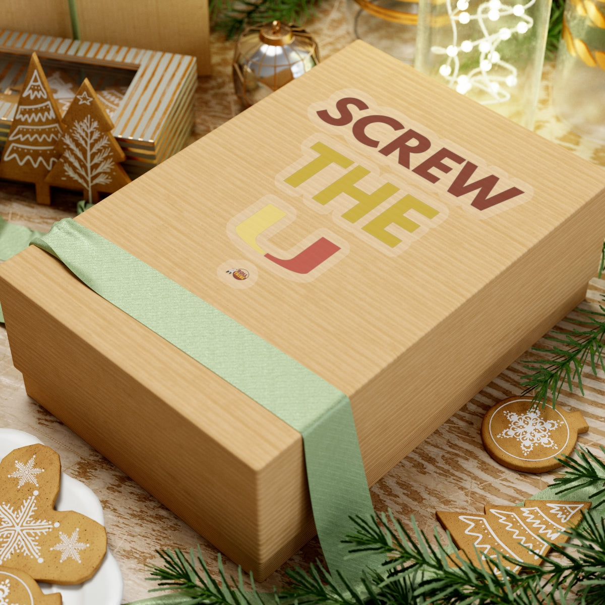 Funny Kiss-Cut Stickers - 'Screw The U' for Students and Graduates