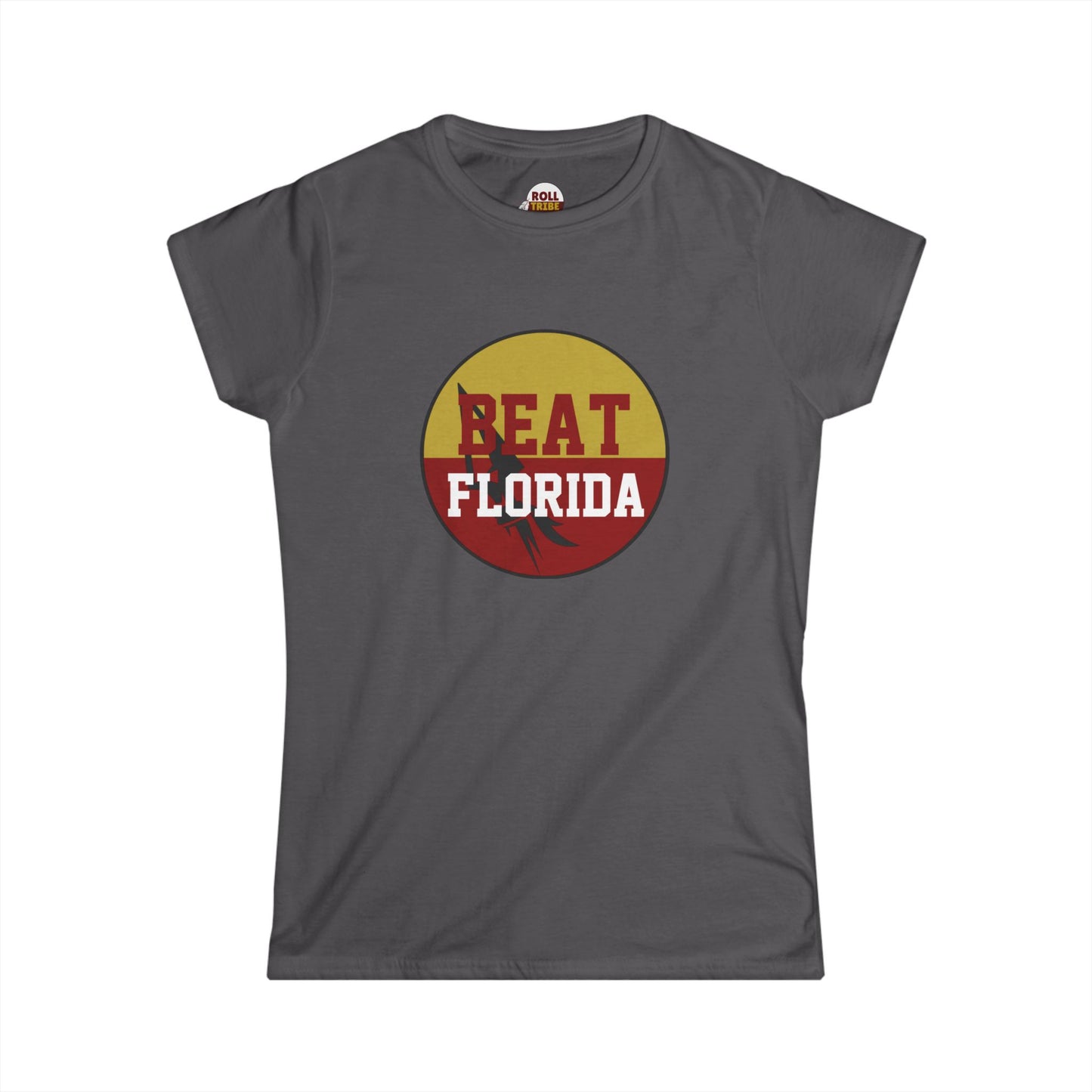 Gameday - "BEAT FLORIDA Button" Women's Sports Fan Softstyle Tee