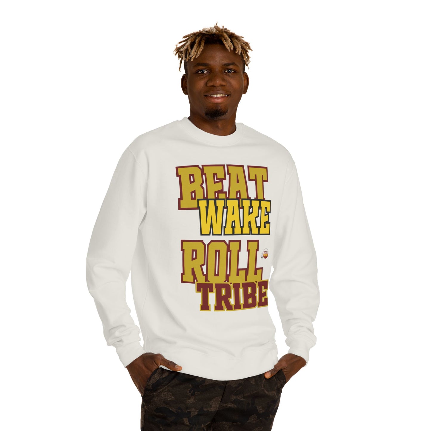 Roll Tribe "Beat Wake" Unisex Crew Neck Sweatshirt