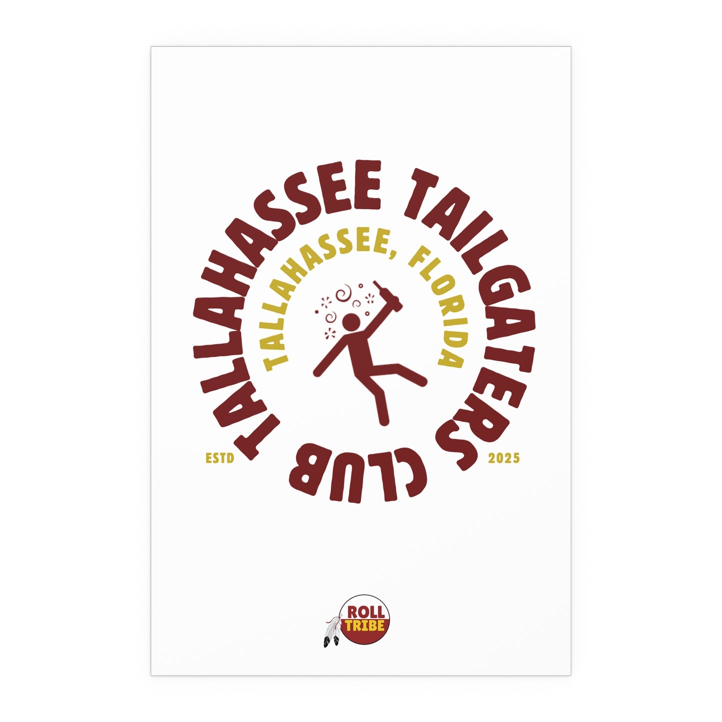 Gameday - "Tallahassee Tailgaters Club" Silk Dorm Room Poster