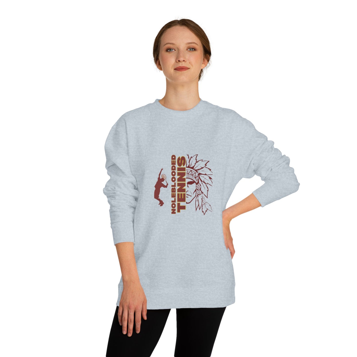 Noleblooded Athletics - Tennis Unisex Double-Sided, Crew Neck Sweatshirt