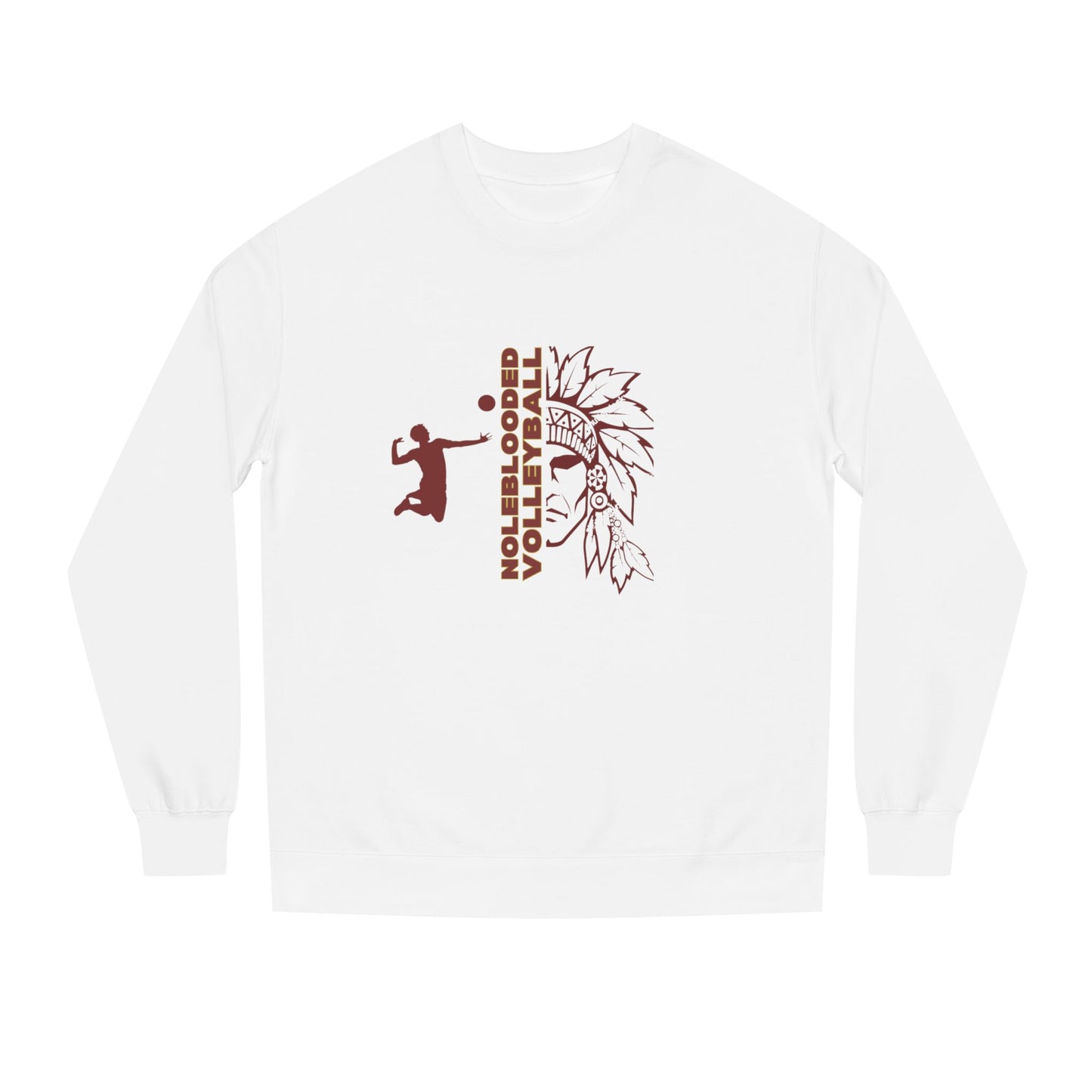 Noleblooded Athletics - Volleyball Unisex Double-Sided, Crew Neck Sweatshirt