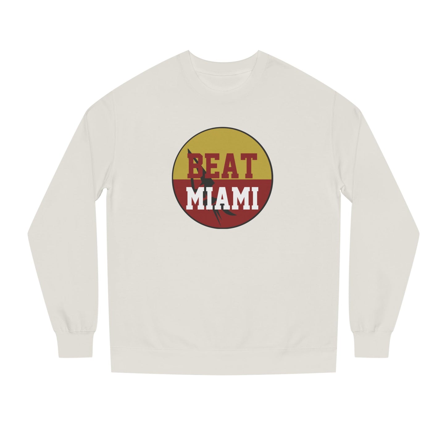 Gameday - "BEAT MIAMI" Button Unisex Crew Neck Sweatshirt