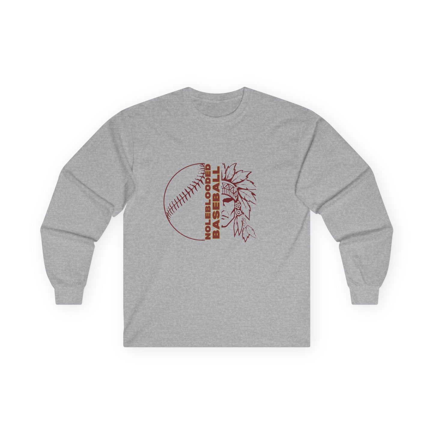 Noleblooded Athletics - Baseball Unisex Double-Sided, Long Sleeve Tee