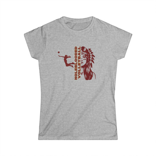 Noleblooded Athletics - Ladies Volleyball Women's Double-Sided, Tee