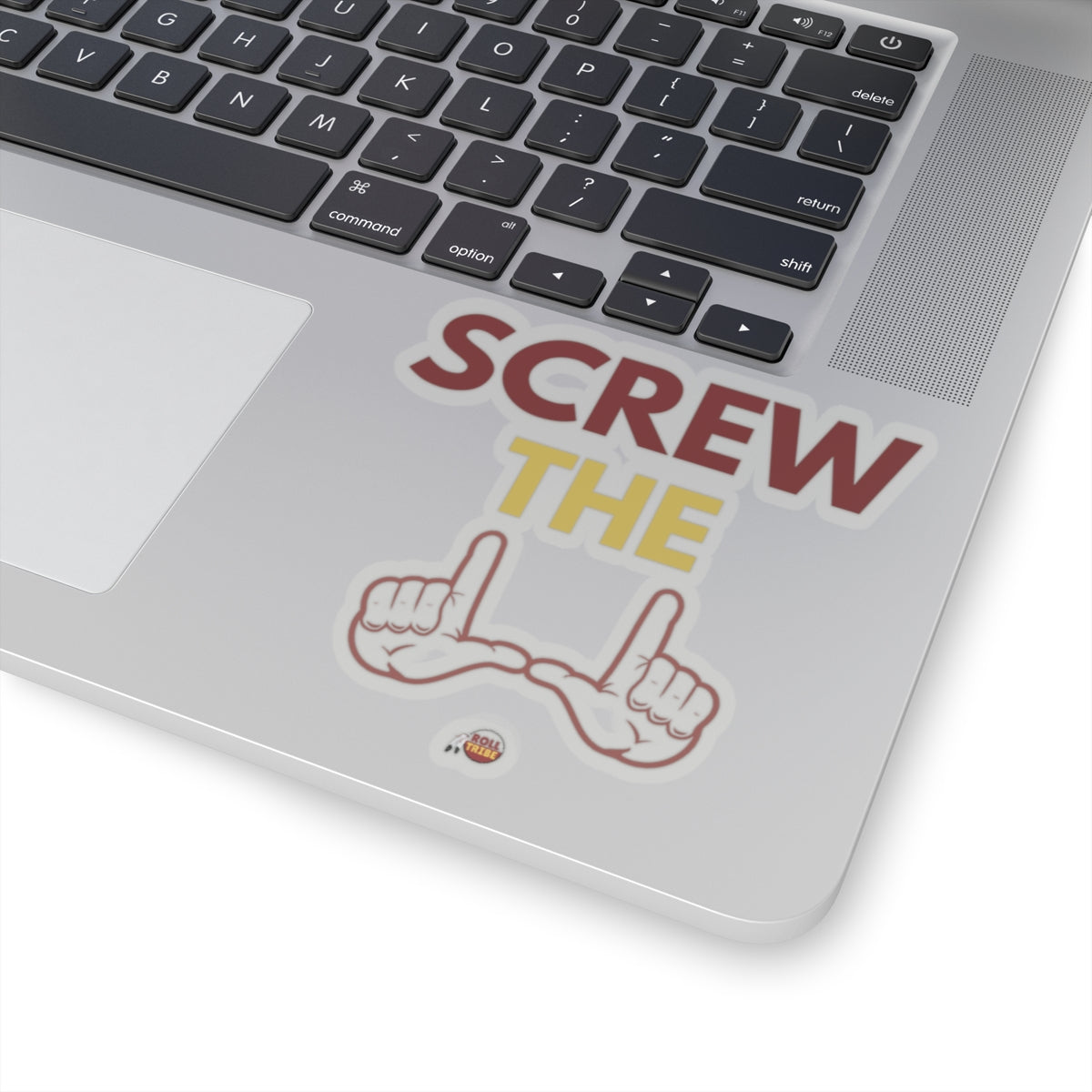 Humorous Screw the Rules Kiss-Cut Stickers - Fun Laptop Decor