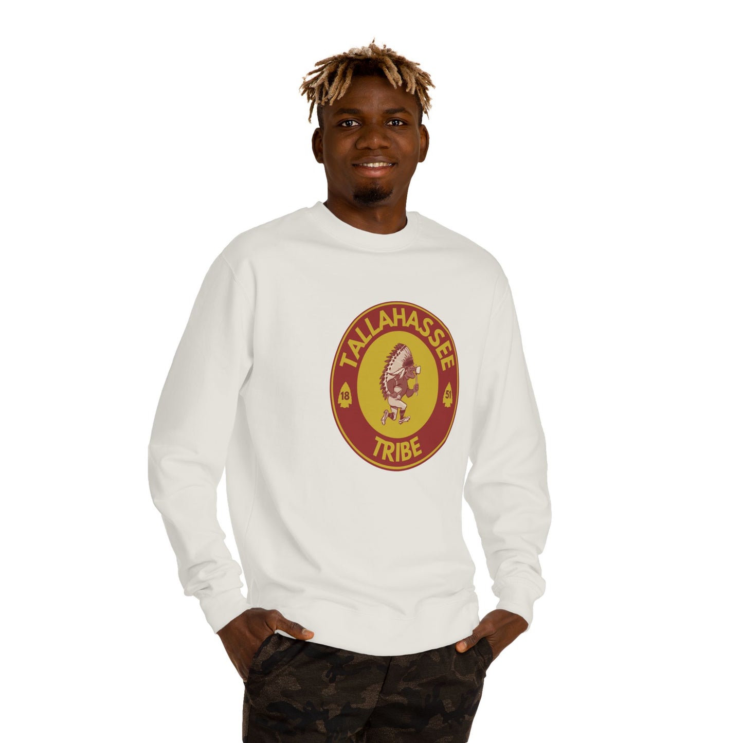 Roll Tribe :Tallahassee Tribe" Double-Sided, Unisex Crew Neck Sweatshirt