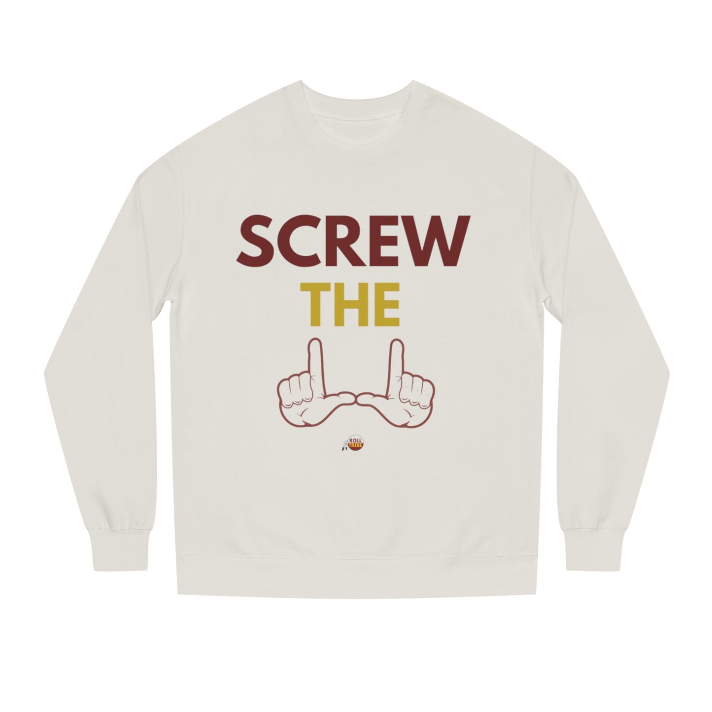 Screw the Rules Unisex Crew Neck Sweatshirt - Casual Comfort for Fun-Loving Individuals