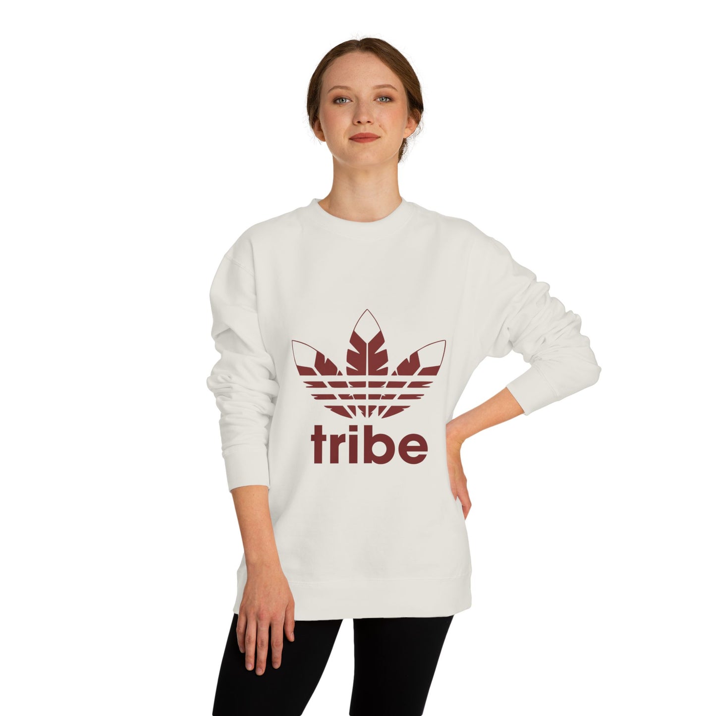 Roll Tribe - "3 Feathers Tribe" Unisex Crew Neck Sweatshirt
