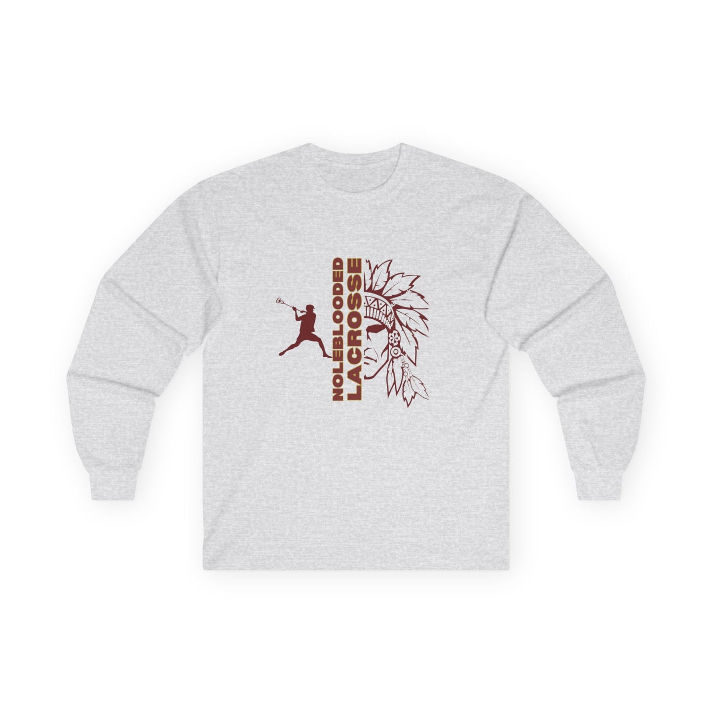 Noleblooded Athletics - Lacrosse Double-Sided, Long Sleeve Tee