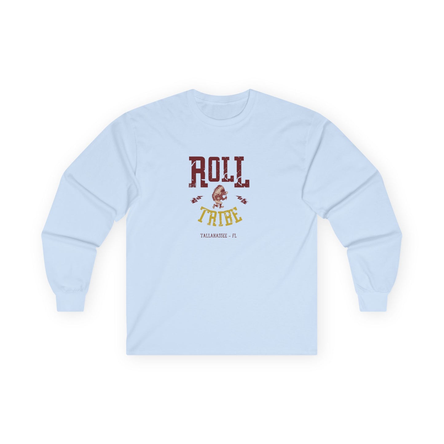 Roll Tribe "Cartoon Indian" Double-Sided, Unisex Ultra Cotton Long Sleeve Tee